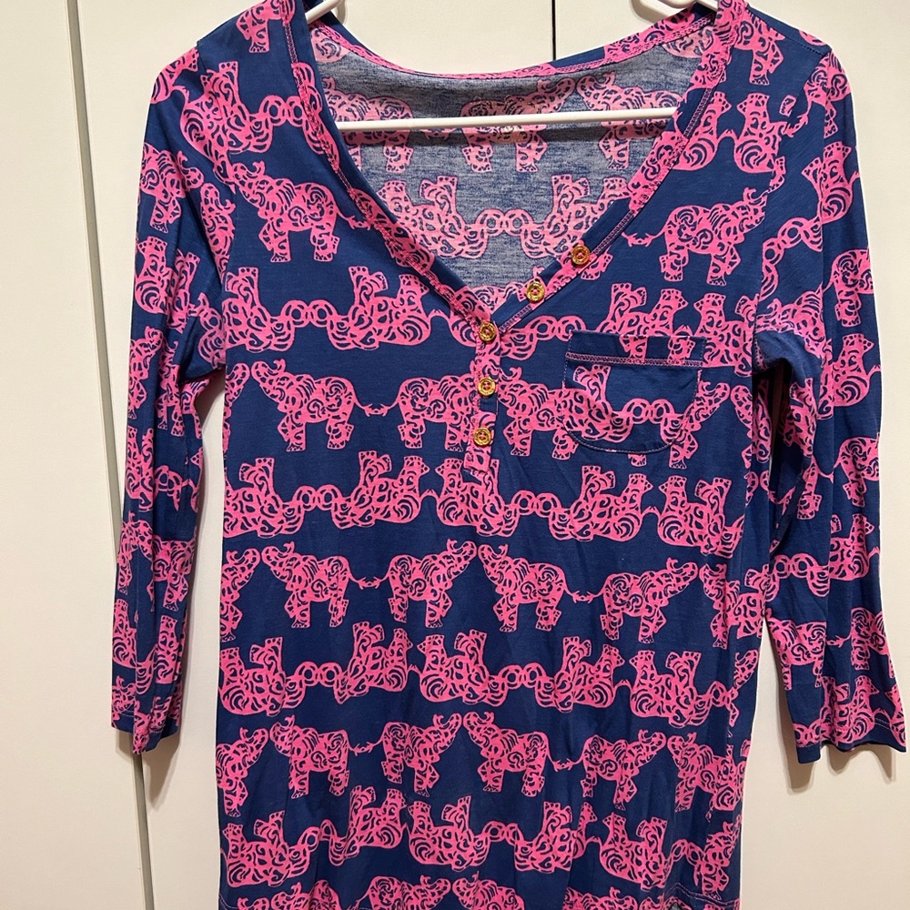 Lilly Pulitzer Long Sleeve Shirt Pack Your Trunk